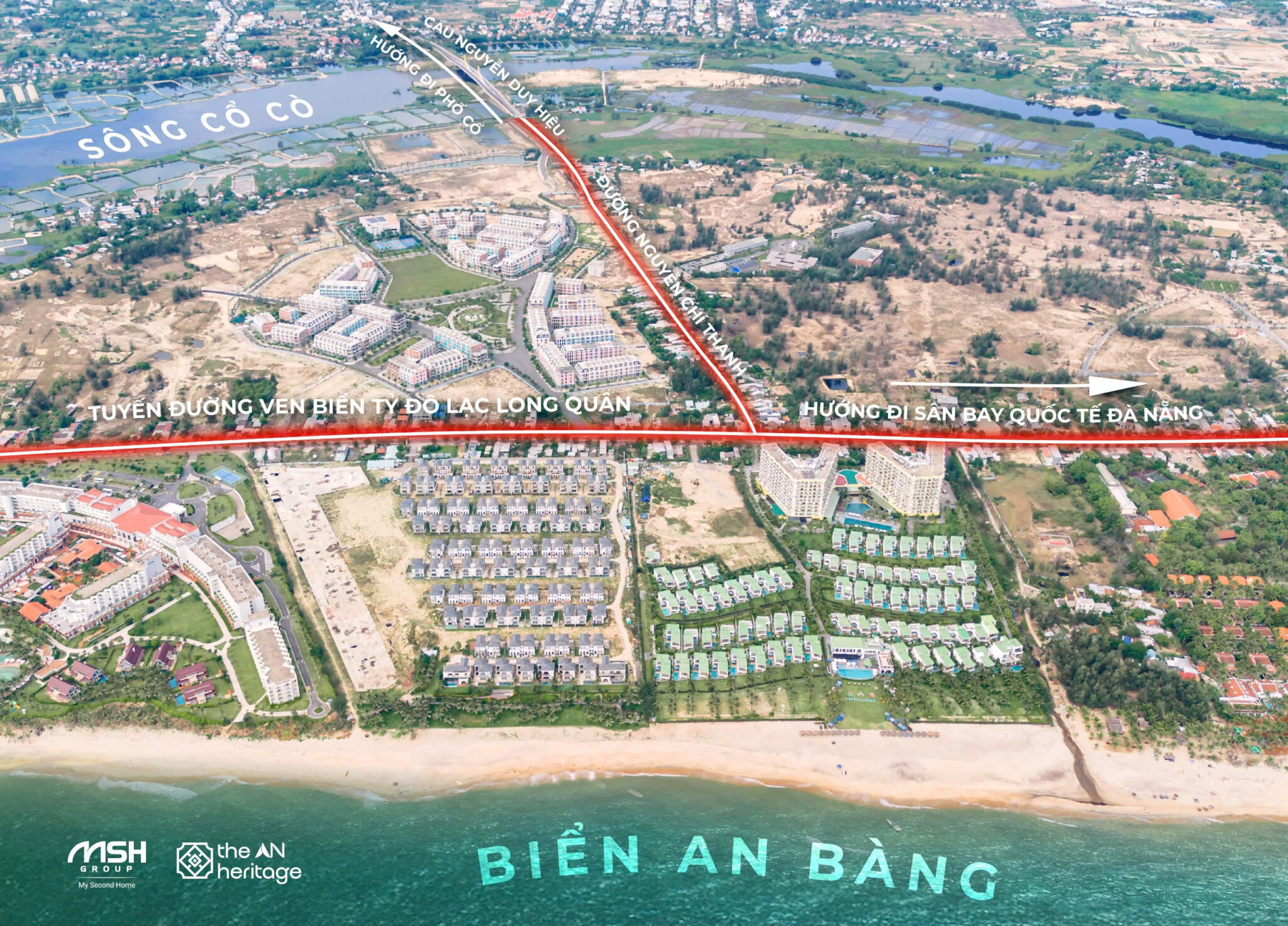 Hình ảnh thực tế dự án The An Heritage Hội An - Góc tổng thể trên cao 2